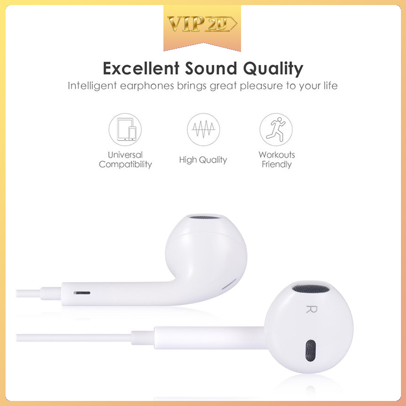 Tai Nghe Vip2U Âm Thanh Sống Động Jack Cắm 3.5mm Cao Cấp