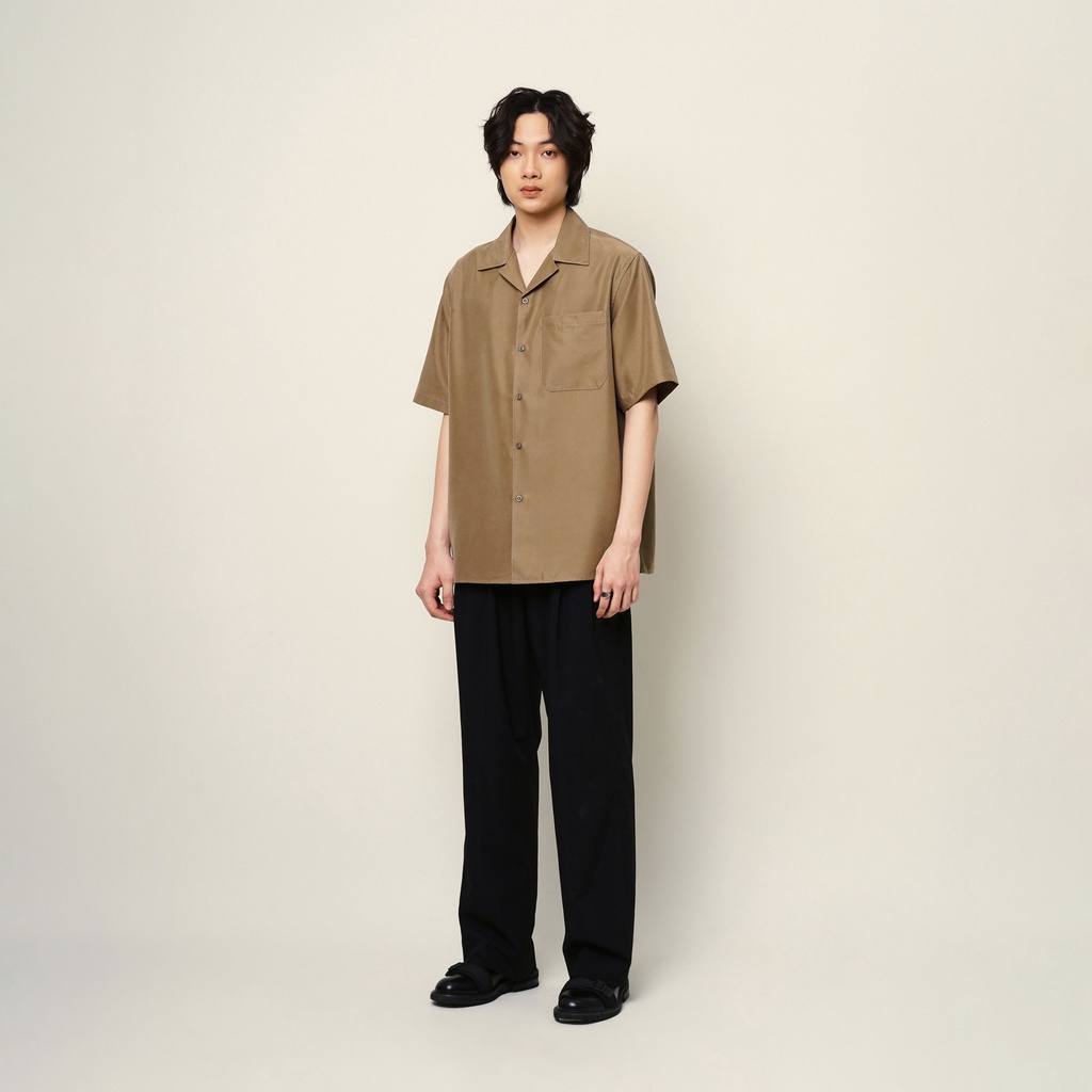 Áo Sơ Mi Cộc Tay Cổ Ve Nam UNICUS Claude Cuban Shirt