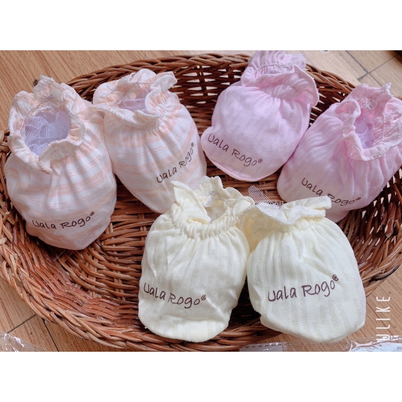 Bao tay, bao chân, mũ phụ kiện sơ sinh Uala Rogo