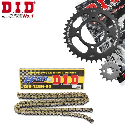 Nhông Sên Dĩa DID Exciter 135 (2011) sên vàng 428HDS-130RB, 14T-38T (combo lẻ)