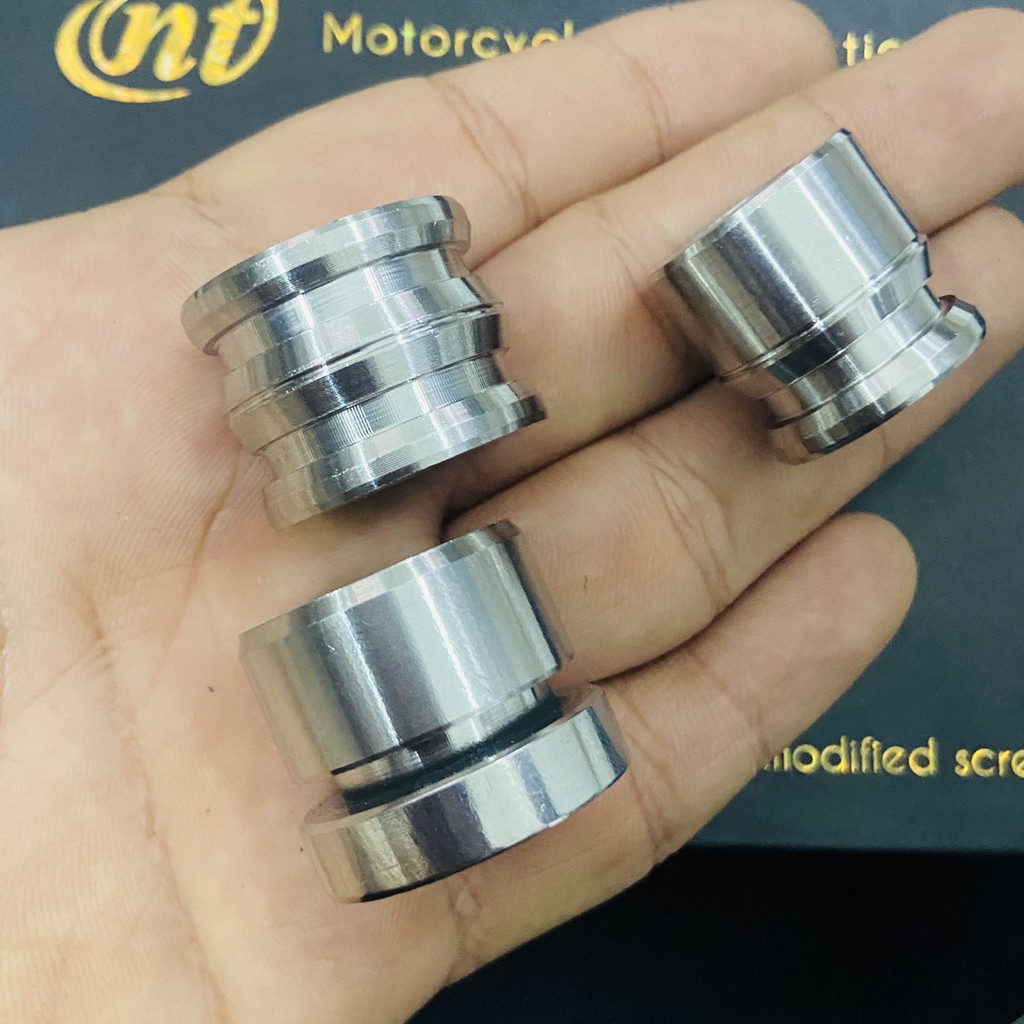 TRỌN BỘ CỤC CANH BÁNH TRƯỚC VÀ CỤC CANH BÁNH XE EXCITER ĐỜI 2006 ĐẾN 2010 INOX SÁNG BÓNG