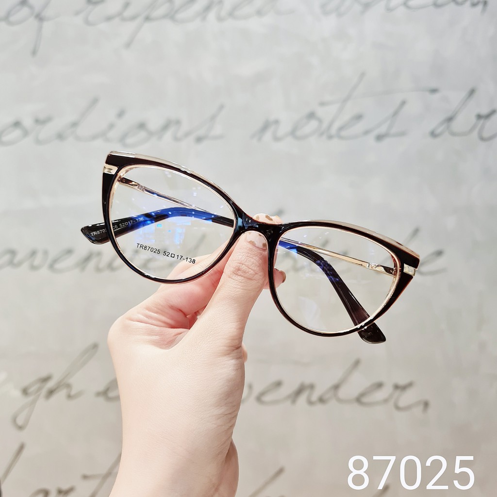 Gọng Kính Cận Nữ Lilyeyewear Mắt Mèo Chất Liệu Hợp Kim Không Gỉ Kiểu Dáng Thời Trang 87025