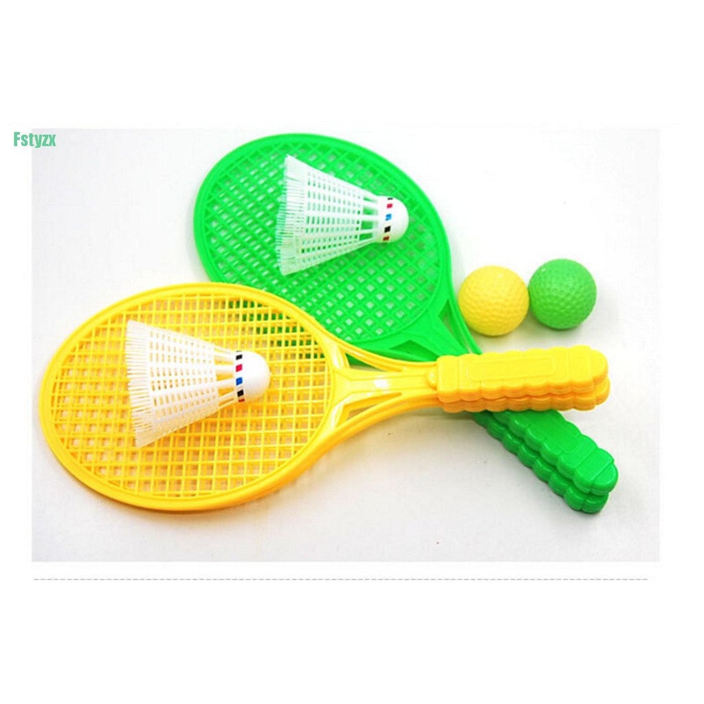 fstyzx 1pair Child Badminton Tennis Racket Baby Sports Bed Toy Educational Toys