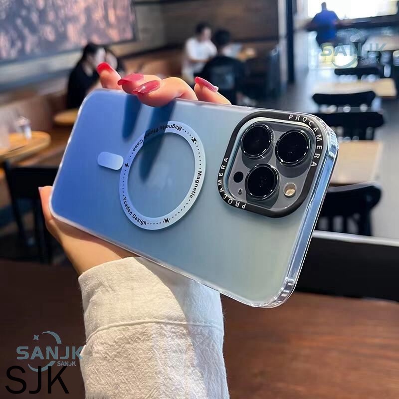 Ốp Điện Thoại Màu Gradient Mặt Nhám Từ Tính Chống Sốc Cao Cấp Cho iPhone 14 13 12 11 Pro Max 14 Promax case