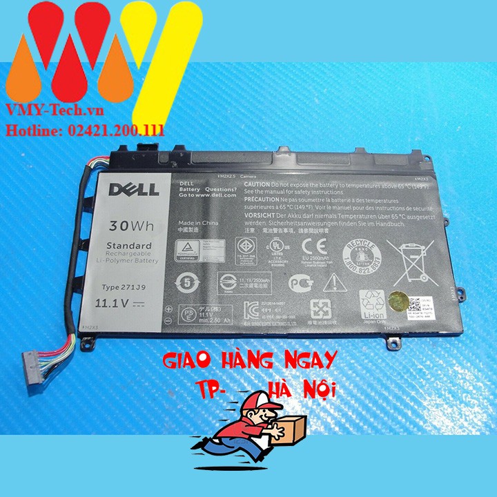 Pin Laptop Dell Latitude 13 7350, Ultrabook FRVYX J84W0 0J84W0 8K1VJ 08K1VJ TM9HP