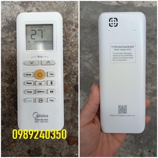 Điều khiển điều hòa Midea 2 chiều chính hãng - Loại Tốt