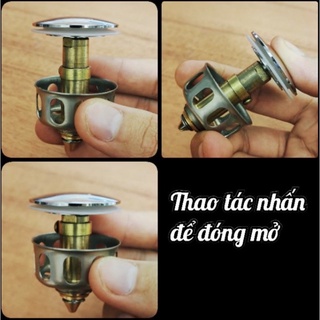 Nút nhấn bộ xả lavabo - nút nhấn xả lavabo ruột gà