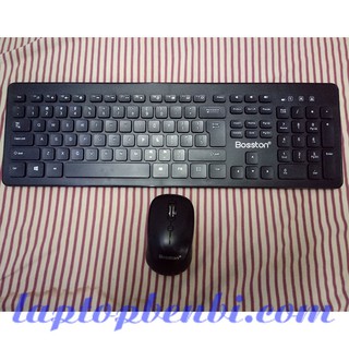 Combo chuột và bàn phím ko dây Bosston WS500 | Bộ combo mouse & Keyboard wireless