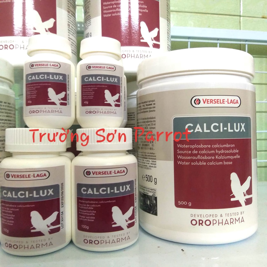 40g/ 100g Canxi cho chim cảnh, chim vẹt, chào mào, yến hót, chích chòe, bồ câu, khướu, họa mi...