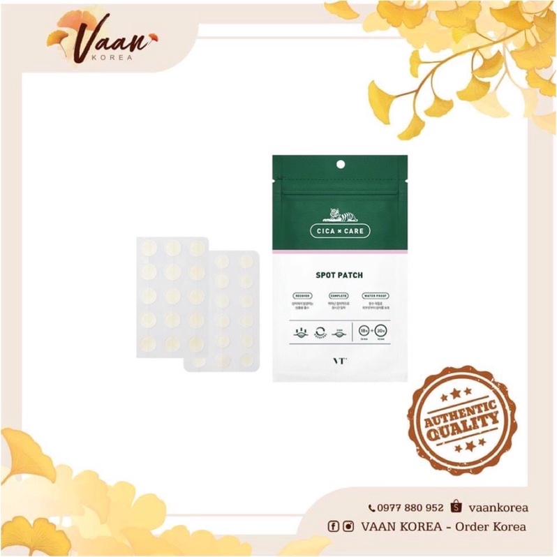 Miếng dán mụn VT Cosmetics Cica Spot Patch 48 miếng | BigBuy360 - bigbuy360.vn