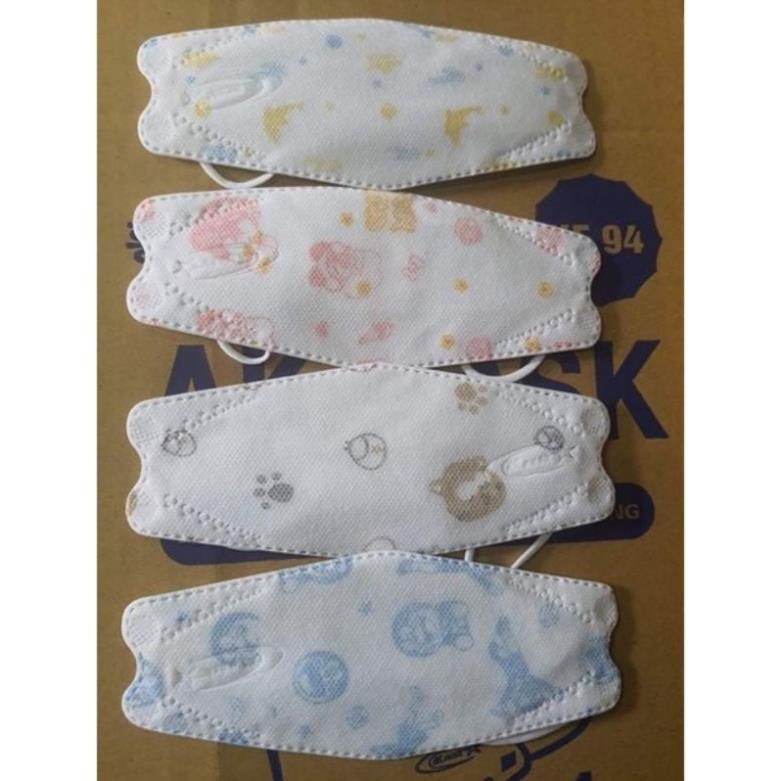 Combo 50 khẩu trang trẻ em KF94 kháng khuẩn chống bụi công nghệ Hàn Quốc
