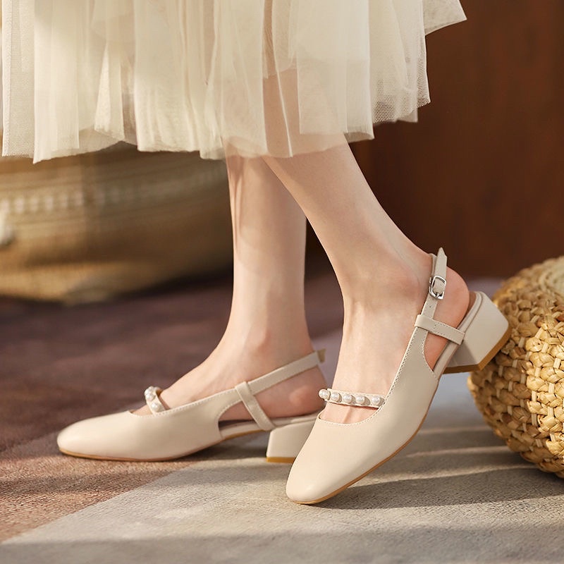 Giày tiểu thư đính nhẹ nhàng sang chảnh Aimee closet