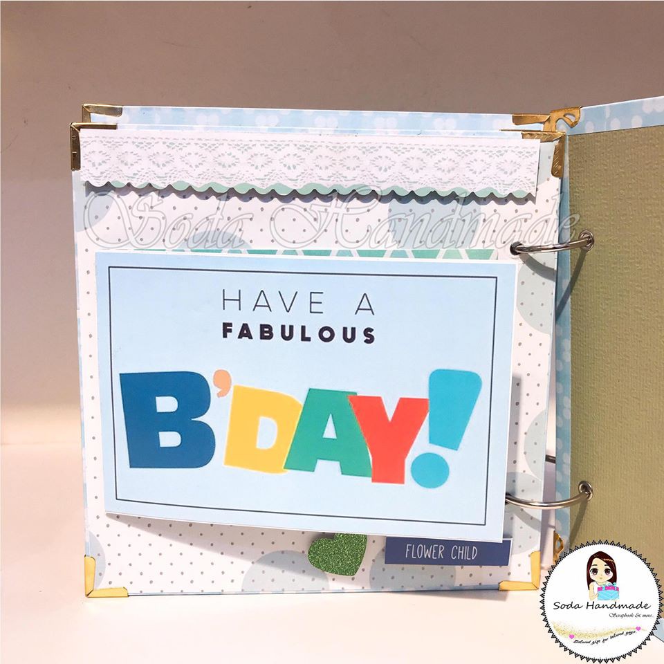 [Album ảnh Handmade] Birthday  Scrapbook - Album Sinh nhật