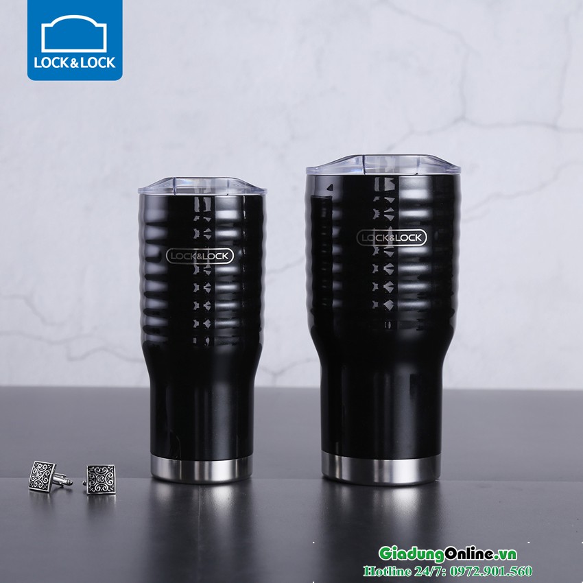 Ly Giữ Nhiệt Lock&Lock Wave Tumbler LHC4147BLK 500ml.