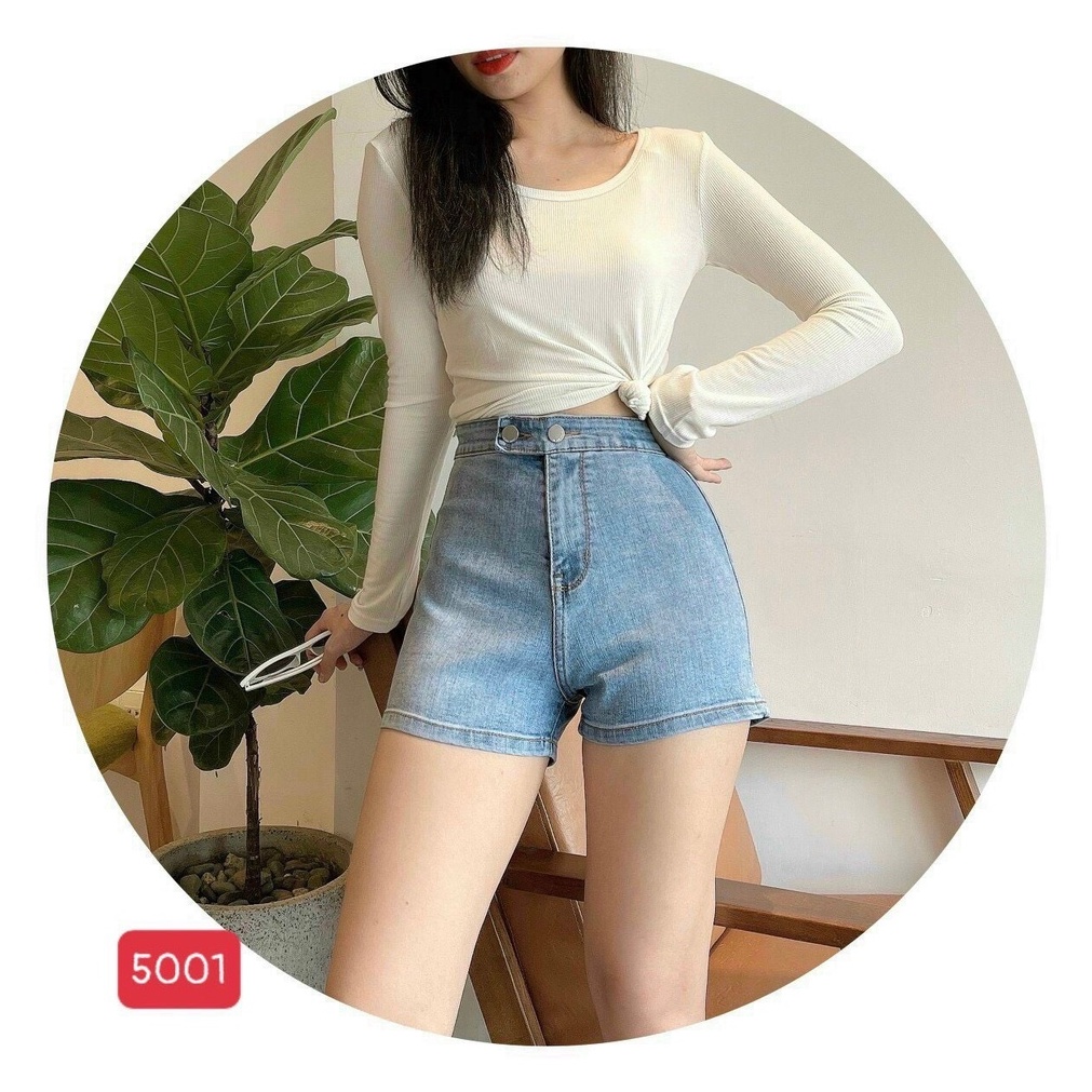 Quần short jean nữ cao cấp, chất liệu denim dễ thương, tôn dáng TUẤN KIỆT Store 8888 Q3