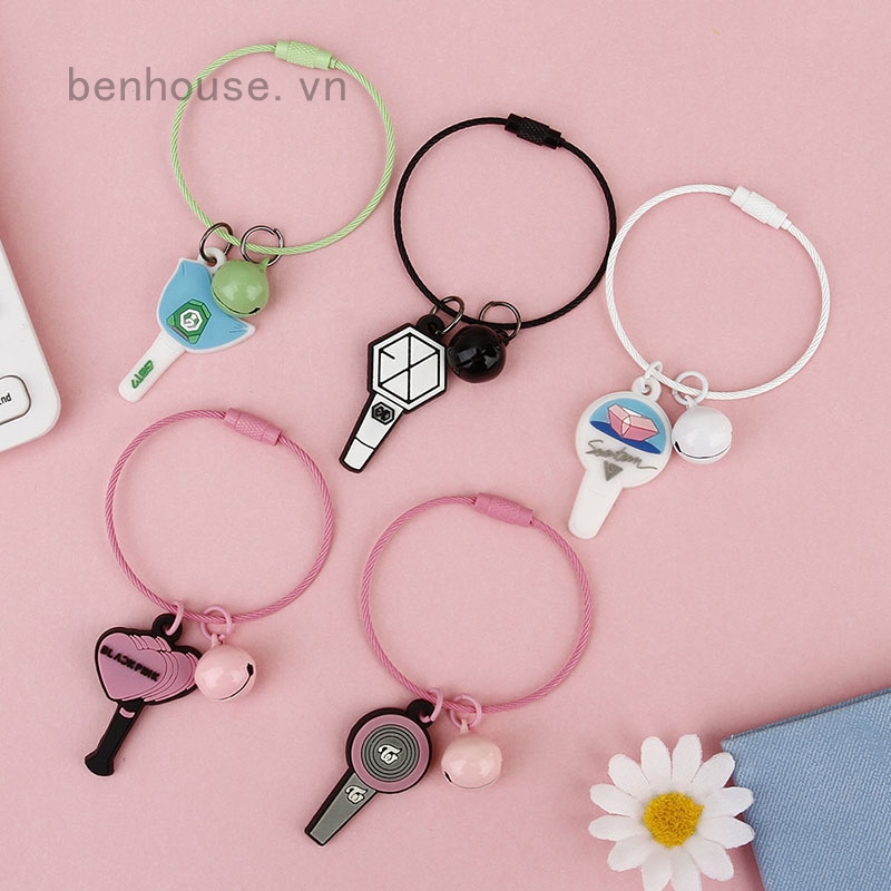 Vòng móc khóa mặt hình dễ thương phong cách nhóm nhạc Kpop TWICE EXO GOT7 SEVENTEEN
