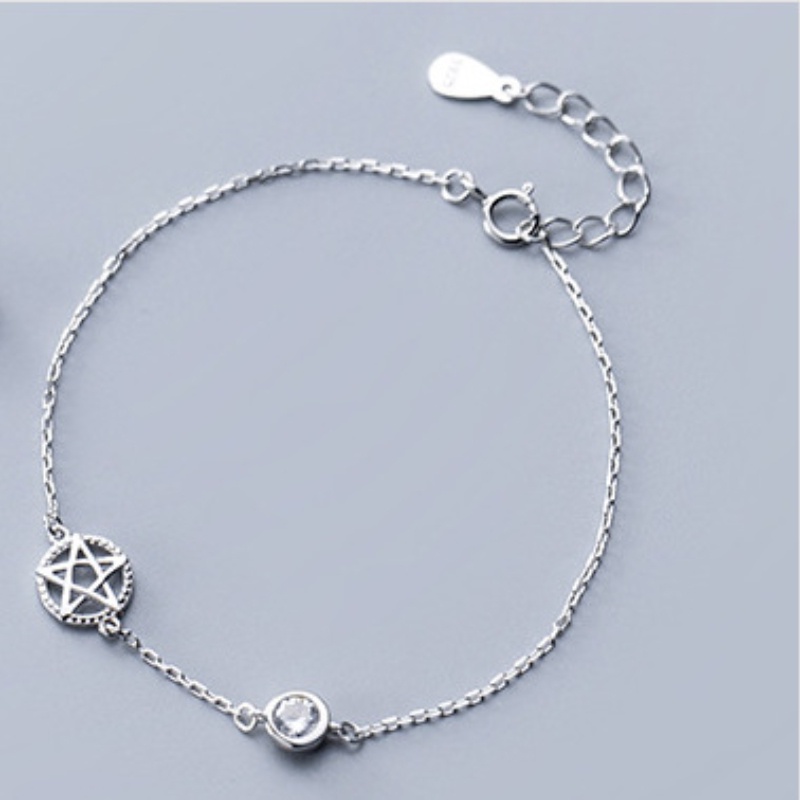 Vòng tay thời trang Hàn Quốc Vòng tay ngôi sao đơn giản Vòng tay kim cương của phụ nữ