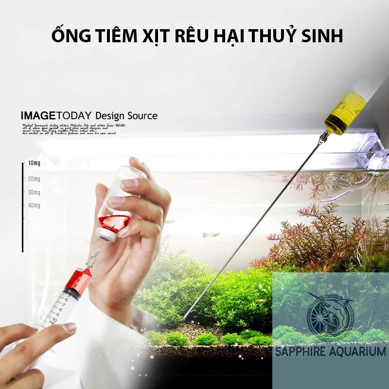 Ống Tiêm Xịt Rêu Hại Thuỷ Sinh