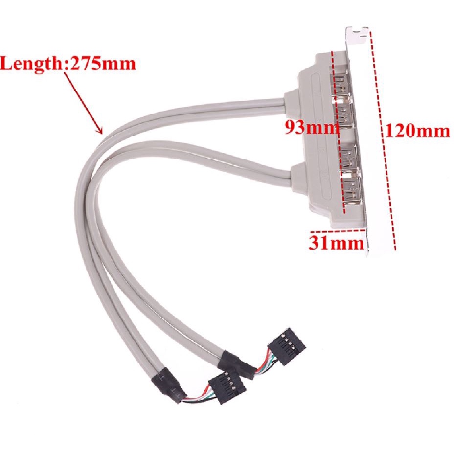 Cáp mở rộng cổng USB cho mainboard