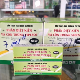 Phấn diệt côn trùng vipesco, phấn diệt kiến hộp 2 cái