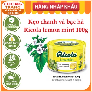 Kẹo chanh và bạc hà ricola lemon mint 100g