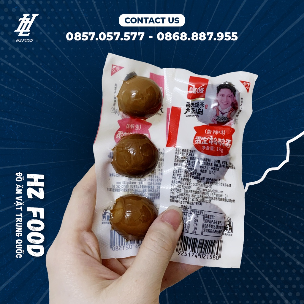 Trứng cút muối tương, trứng cút muối set 3 quả