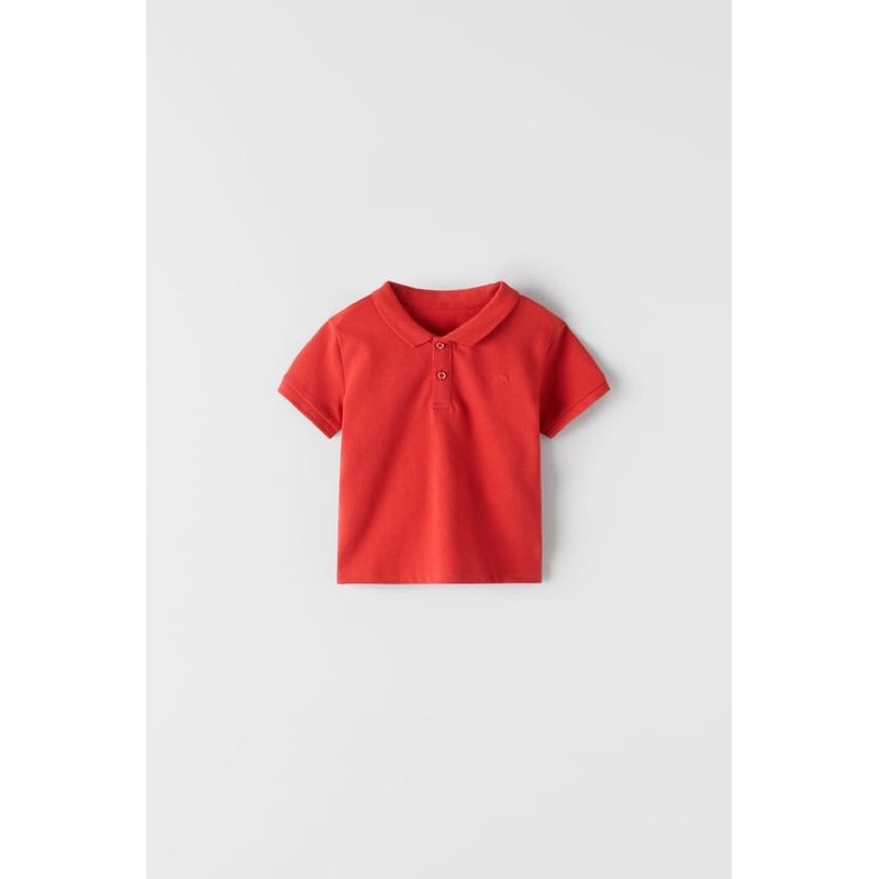 Áo polo đỏ Zara _hàng chính hãng authentic