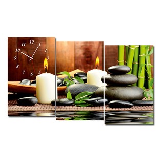 Tranh đồng hồ tranh trang trí spa 6 BINBIN TDH38 (Tặng đinh 3 chân)