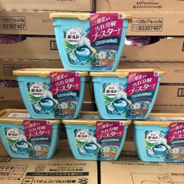 [ HỘP/CHAI/TÚI/VIÊN ] GIẶT XẢ BOLD 17 VIÊN P&amp;G Nhật Bản.