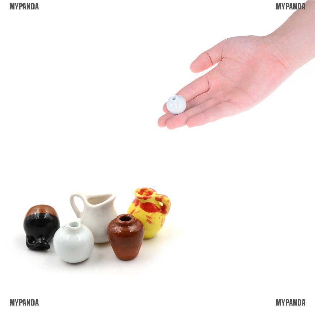 Bình gốm sứ trang trí nhà búp bê 1:12