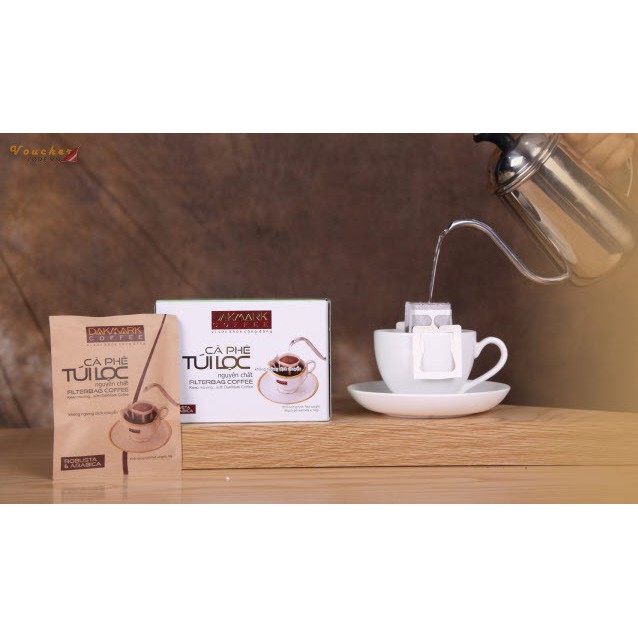 Túi lọc Cà phê Arabica & Robusta Dakmark - Cà phê nguyên chất 1 tép | BigBuy360 - bigbuy360.vn