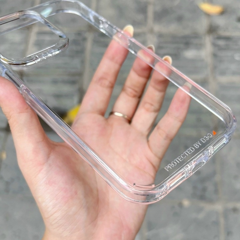 Ốp lưng Gear4 trong kính cho iPhone 14, 14 Pro, 14 Max, 14 Pro Max viền dẻo chống sốc bảo vệ máy