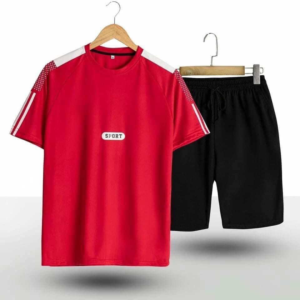 Bộ quần áo nam TOP Menswear phong cách thể thao vải thun mềm co dãn trẻ trung, set quần áo thể thao nam