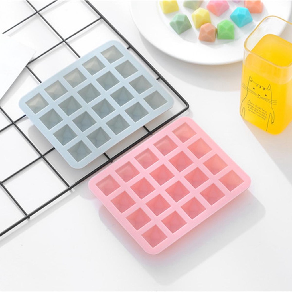 YIYU Khuôn Silicone Làm Đá / Xà Phòng 20 Ngăn Tiện Lợi