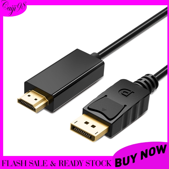 1.8m DP to HDMI Cable Male to Male DisplayPort to HDMI Conversion Video Audio Adapter Cable for PC HDTV Projector Laptop 1080P