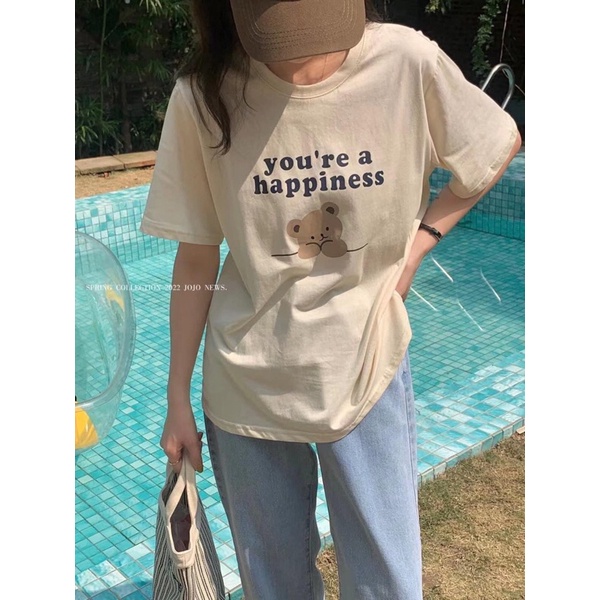 áo phông gấu happiness