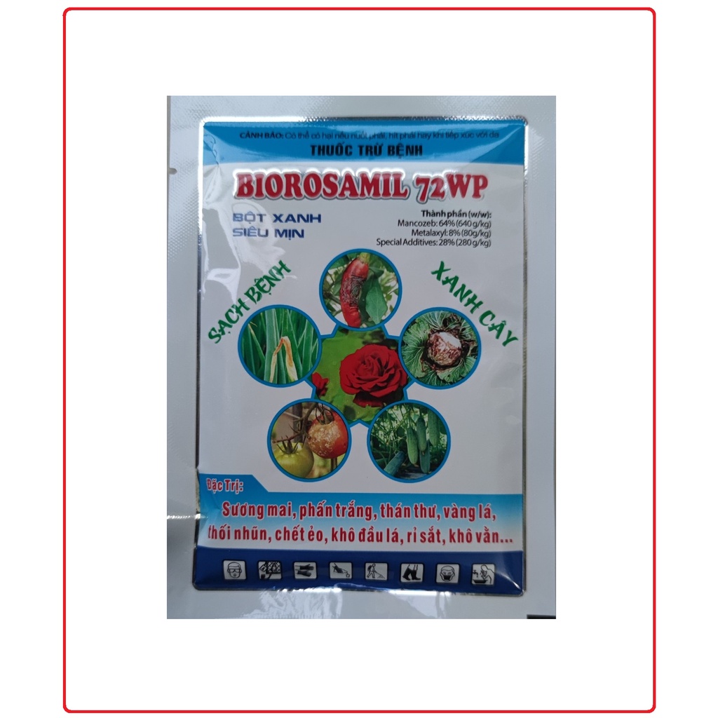 Chế phẩm diệt nấm Biosuper phấn trắng, ghẻ sẹo, thối nhũn hiệu quả trên hoa hồng, cà chua, ớt, cam,...