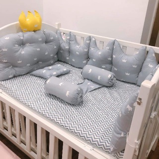 Combo quây cũi, ga, gối lõm, gối chặn, thỏ ôm, chăn,