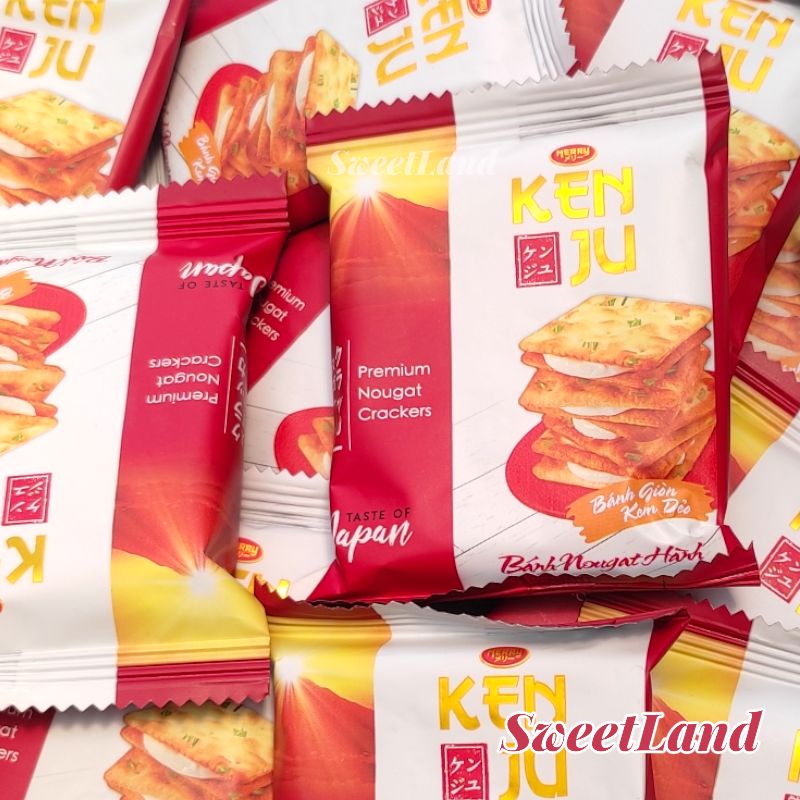 Bánh Quy Hành KENJU Nougat Nhân Kem Dẻo