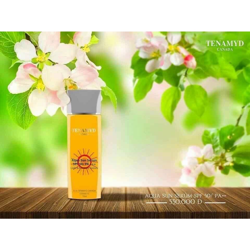 Tinh chất chống nắng dạng nước Aqua sun serum SPF50/PA+++ TENAMYD 70ml | BigBuy360 - bigbuy360.vn