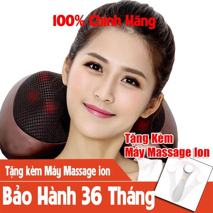 Gối Matxa Hồng Ngoại Loại Mới 8 Bi Đa Năng BH: 3 Năm 1 Đổi 1