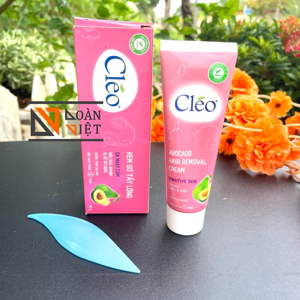 Kem Tẩy Lông Cleo - Dành cho da nhạy cảm và da thường . Hương thơm dịu nhẹ, hiệu quả trong 3 phút . Hàng chuẩn loại 1