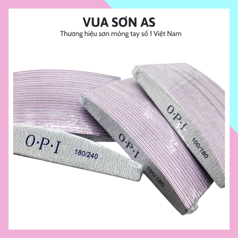 Dũa móng tay OPI mỏng chà form móng phụ kiện nail giá rẻ VUA SƠN AS