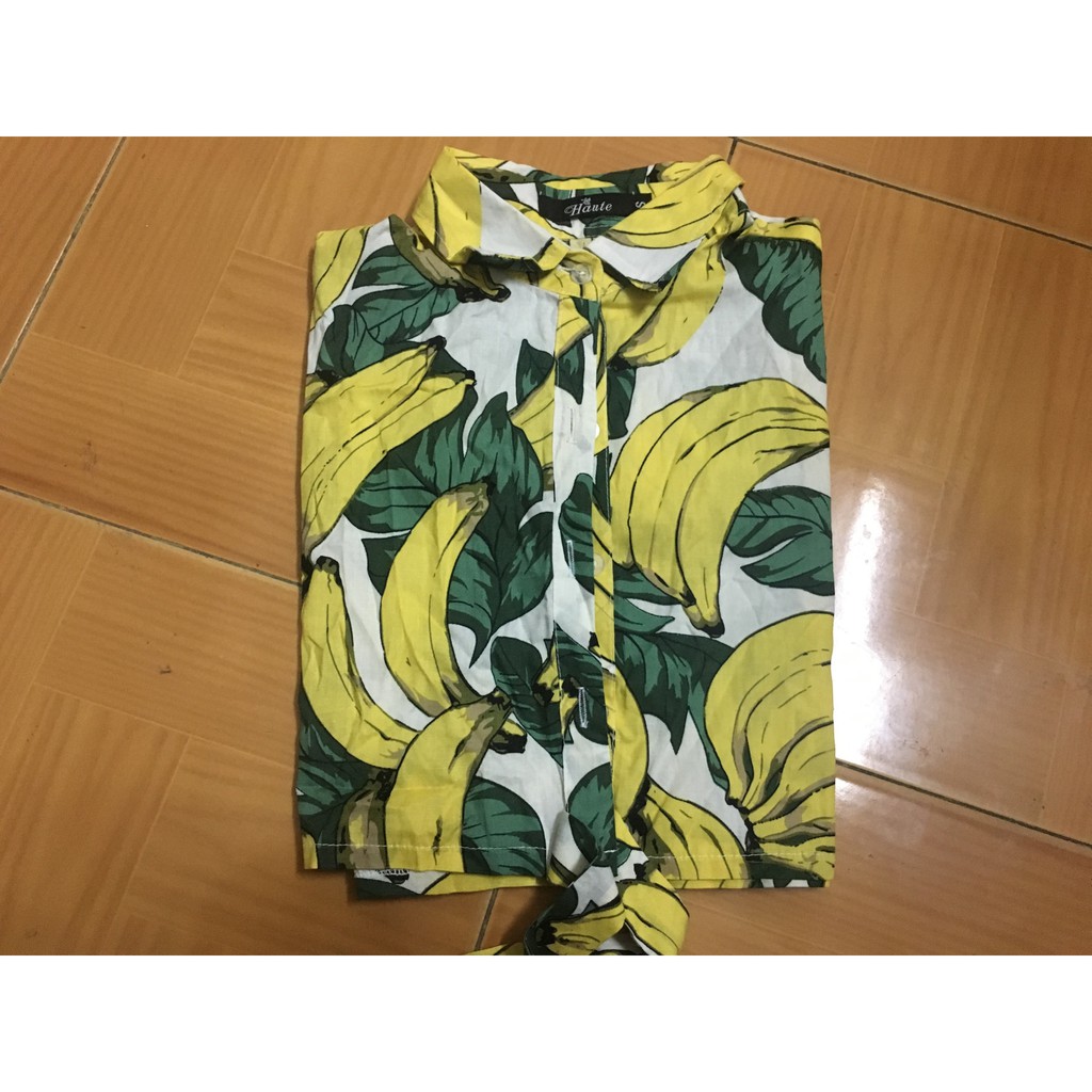 Áo hoa quả croptop đi biển, chất liệu vải thô hàn cực mát, thấm hút mồ hôi tạo sự thoải mái cho bạn