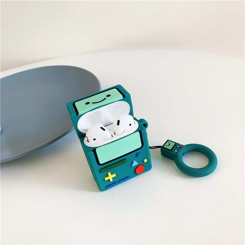Vỏ Bảo Vệ Hộp Sạc Tai Nghe Airpods Pro 2 3 1 Bằng Silicon Họa Tiết Hoạt Hình Adventure Time Dễ Thương