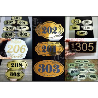 Biển số phòng khách sạn