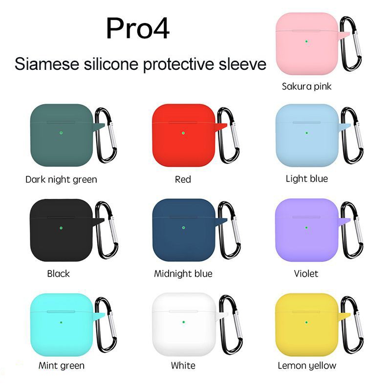 Vỏ Bảo Vệ Tai Nghe Airpods Pro4 Bằng Silicon Chất Lượng Cao