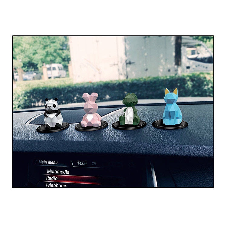 Cute Geometric Animal Car Decoration Vehicle Center Console Decoration Interior Decoration Interior Decoration Interior Decoration Small Ornaments GeaR