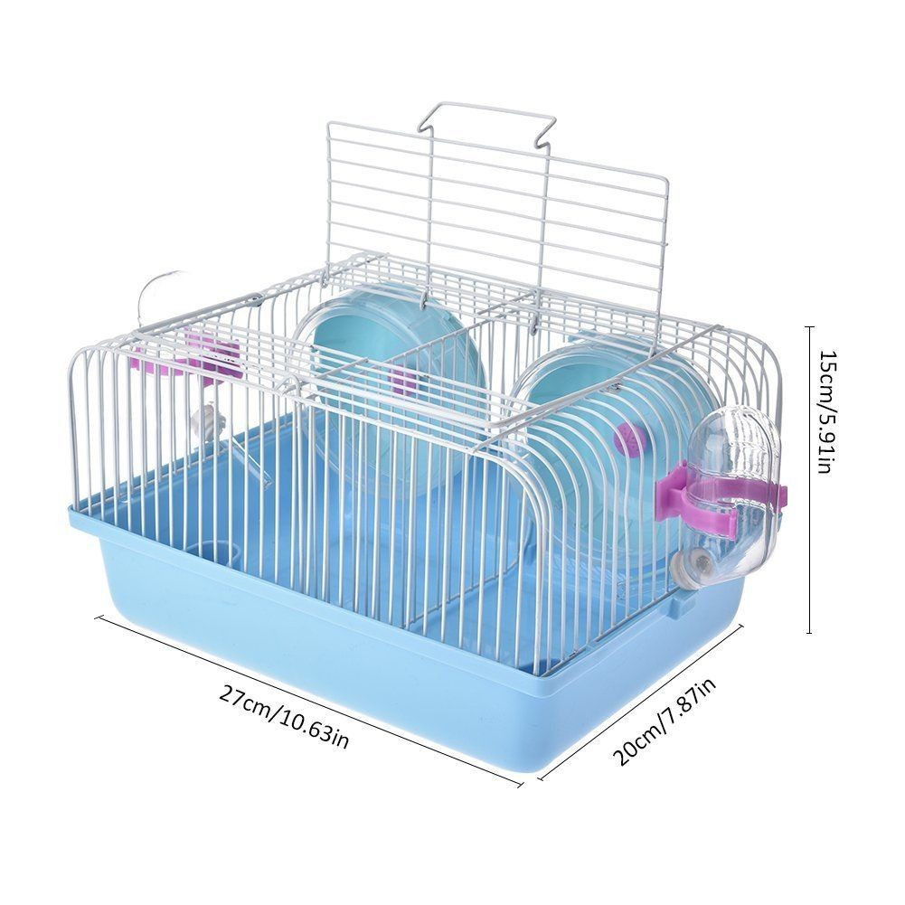 Lồng Hamster ngăn đôi  Full Phụ Kiện cho Hamster, sóc