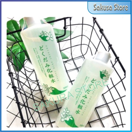 Nước hoa hồng Toner diếp cá tía tô Dokudami 500ml Nhật Bản giúp cải thiện da